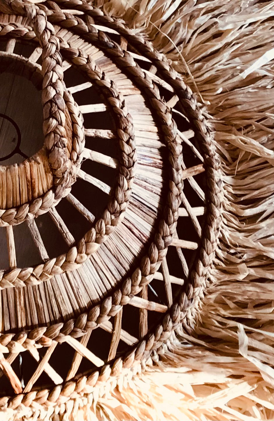 Raffia hanglamp Bagus