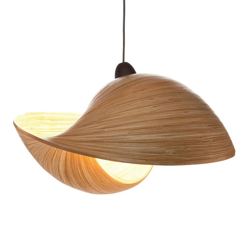 Bamboe hanglamp schelp