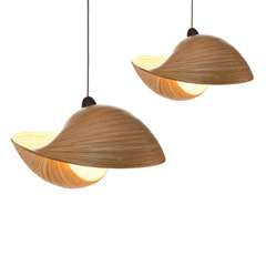 Bamboe hanglamp schelp