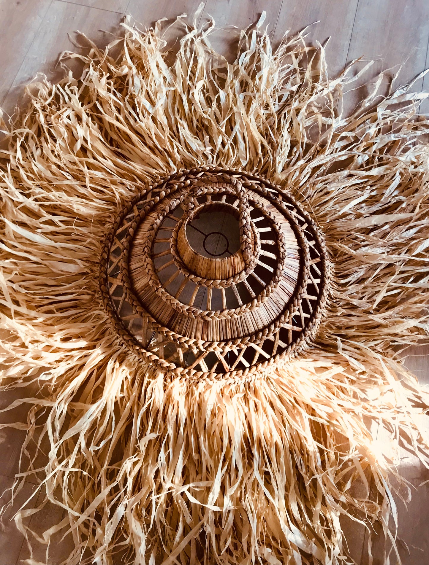 Raffia hanglamp Bagus