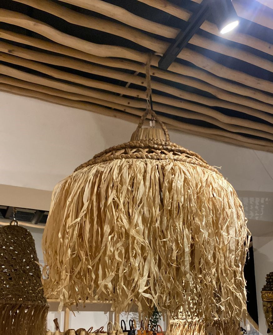 Raffia hanglamp Bagus