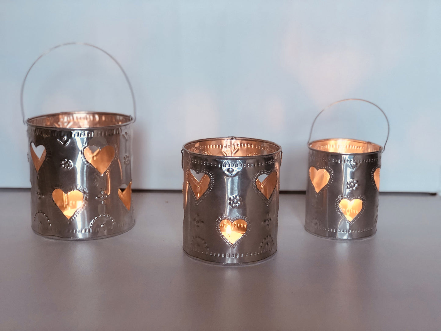 WAXINE LANTAARN SET | ALUMINIUM | ROND