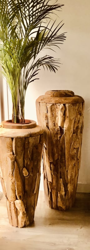 Drijfhouten vaas Bisa 125 cm