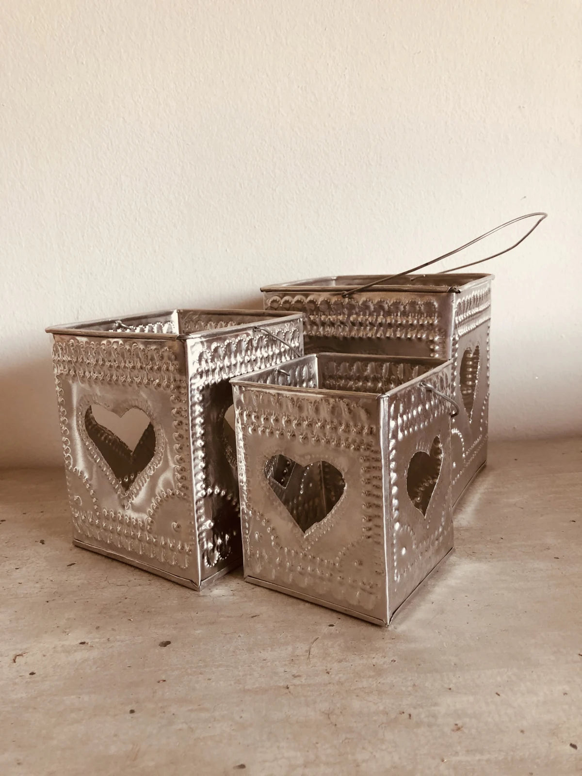 WAXINE LANTAARN SET | ALUMINIUM | VIERKANT