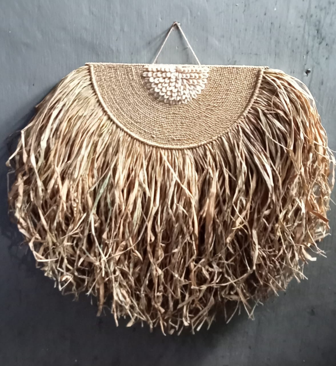 Raffia wandhanger