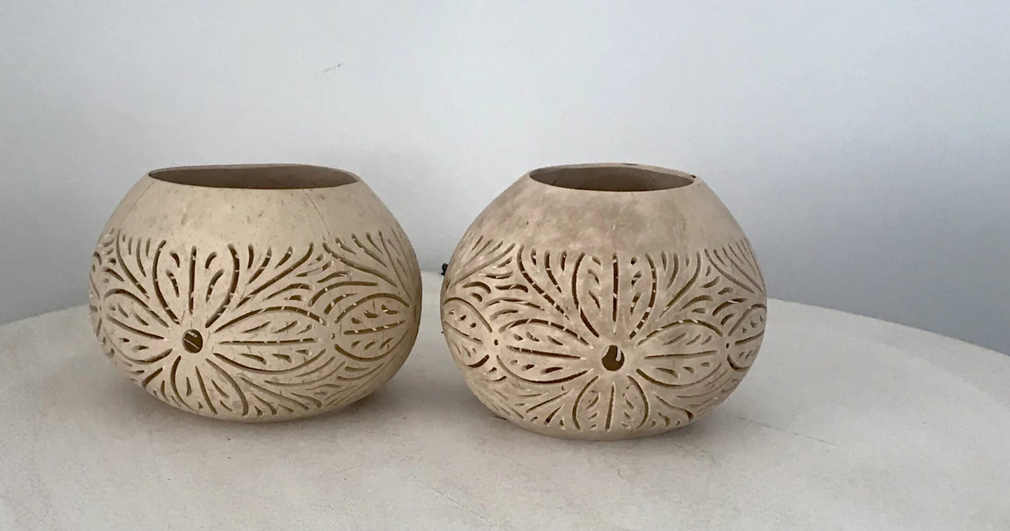 Cocos bowl bloem naturel