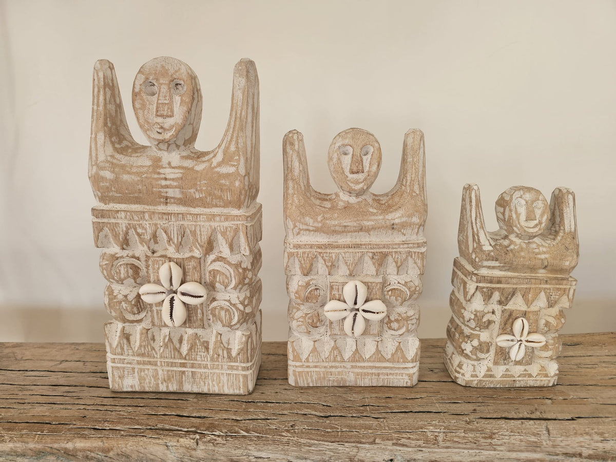 Houten Poortwachters naturel