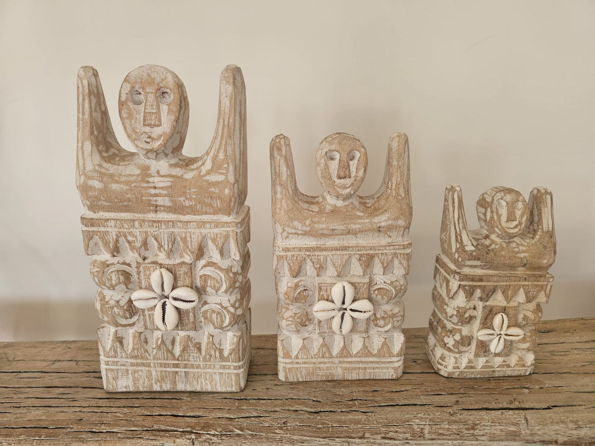 Houten Poortwachters naturel